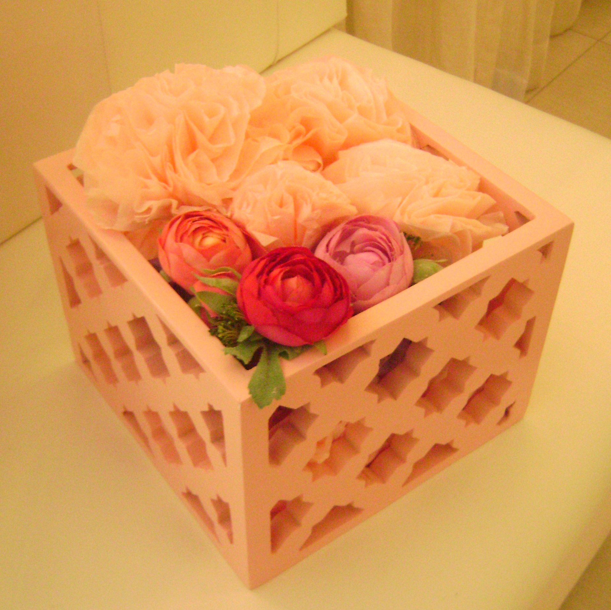 this "wish you well gift" included body products and some scented sachets - they were wrapped separately and the wooden box was filled with rose petals - so pretty 