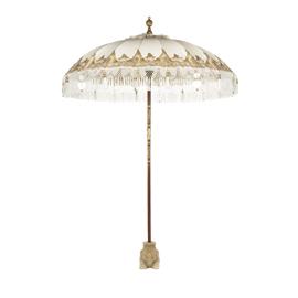 standing umbrella with base- gold nirvana